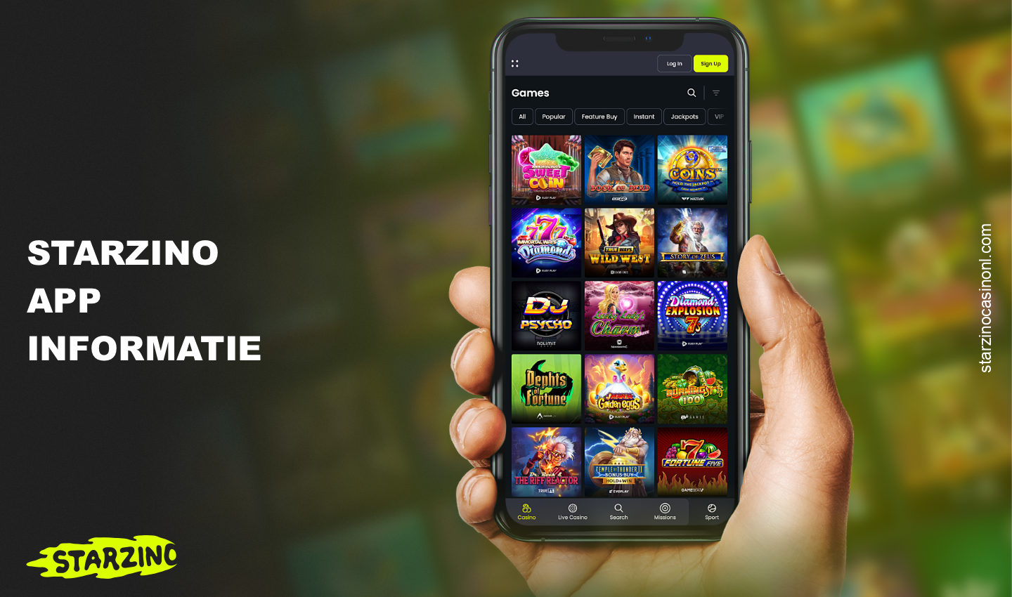 De Starzino mobiele app is een onmisbaar hulpmiddel voor gebruikers die bij online casino's willen spelen en onderweg willen wedden