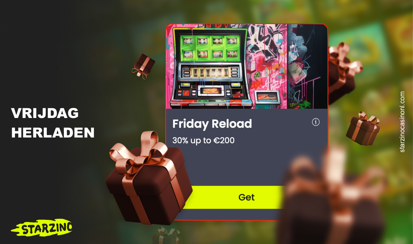 Vrijdag Herladen is een andere speciale bonus voor Starzino online casino gebruikers