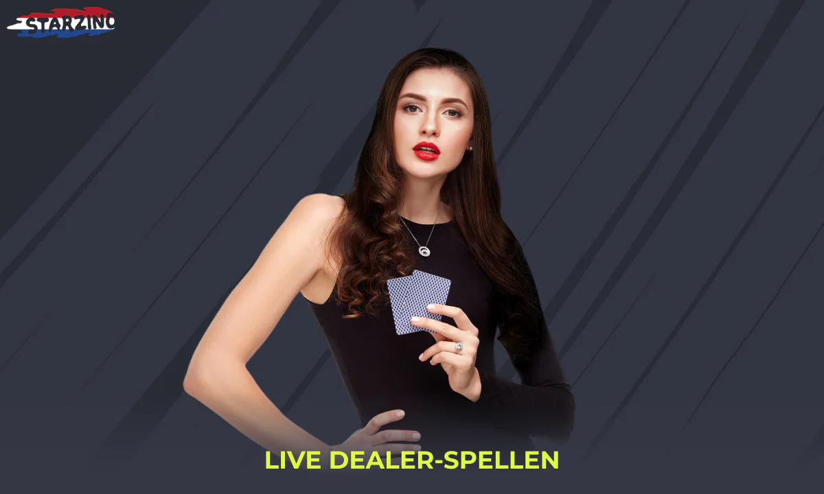 Live dealer-spellen zijn ook beschikbaar bij Starzino