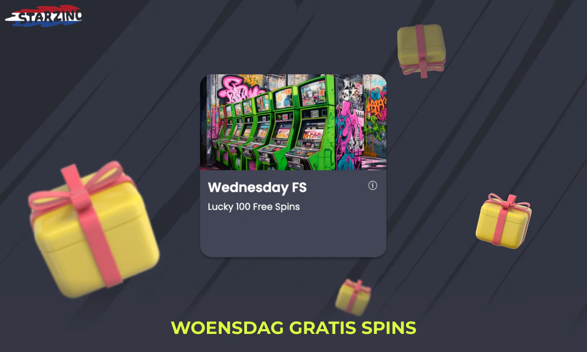 Gratis spins zijn op woensdag beschikbaar op Starzino